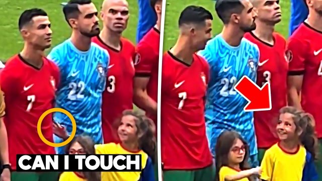 Little Girls Reaction to Meeting Cristiano Ronaldo is so Wholesome [VIDEO]