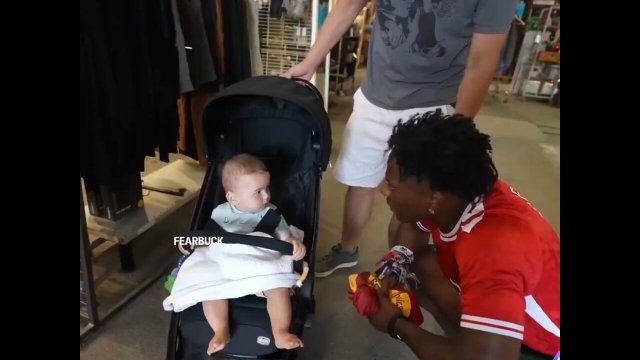 IShowSpeed scares a baby in Denmark and gets confronted by the father for his behavior