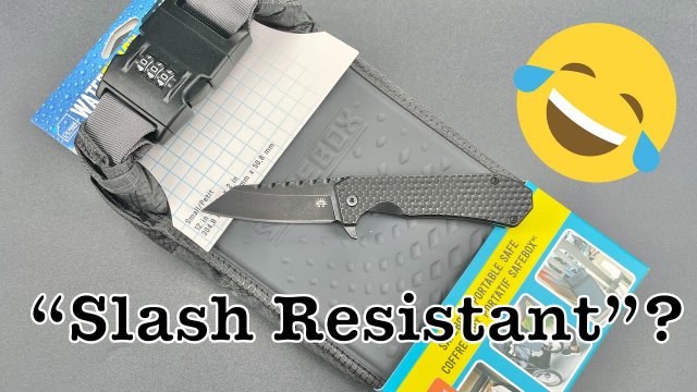 EDC Knife vs. “Slash Resistant” Portable Safe