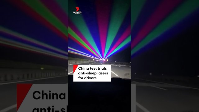 China test trials anti-sleep lasers for drivers [VIDEO[