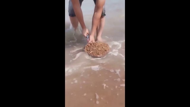 What can be hidden in the sand?