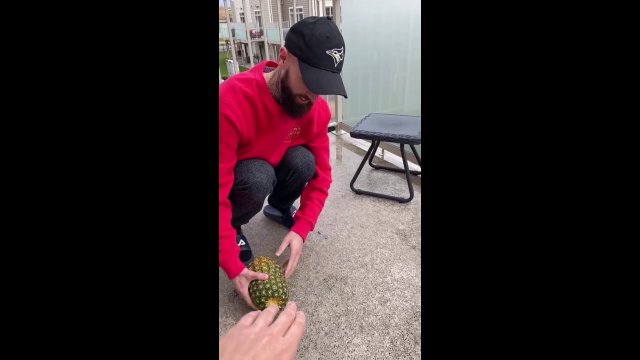 How to open a pineapple with your BARE hands