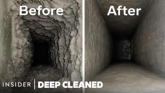 How 47 years of dust is deep cleaned from air vents?