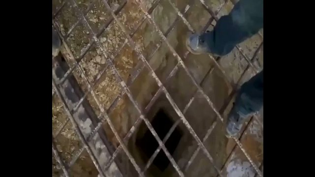 A group of individuals toss a molotov cocktail into an abandoned mine shaft [VIDEO]