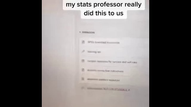 Professor did prank on students