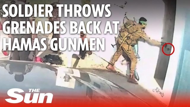 Brave British-Israeli soldier throws seven grenades back at Hamas terrorists [VIDEO]