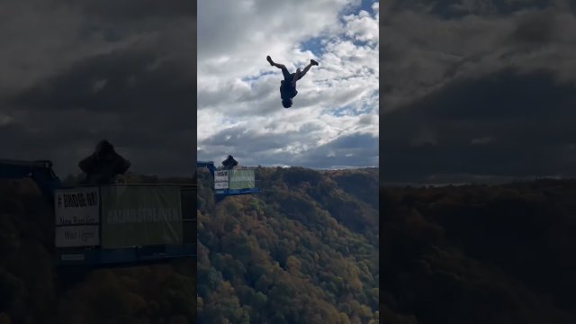 ABSOLUTELY INSANE-900ft BASE jump to cliff jump [VIDEO]