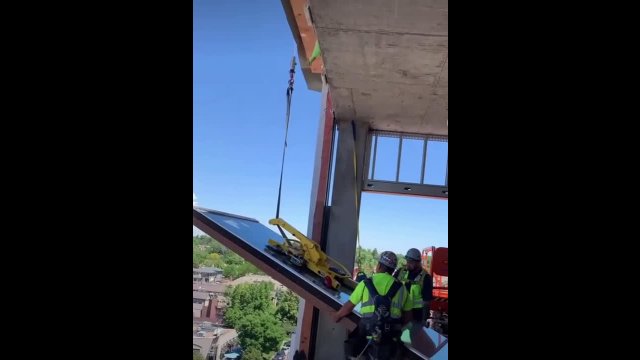 Installing a large window can be dangerous