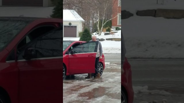 Canadian Driveway Ice Hysterics [VIDEO]