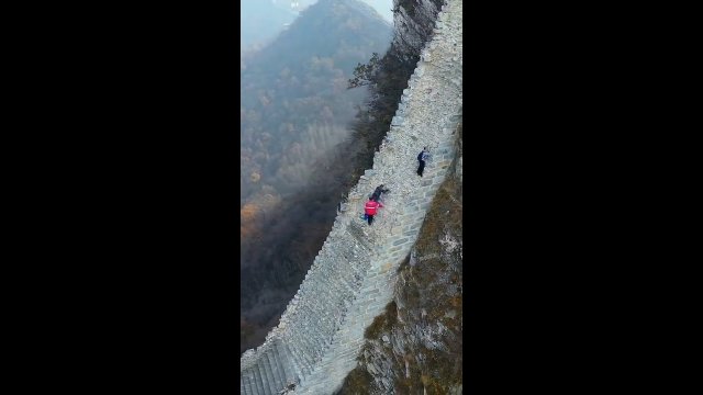 The steepest part of the Great Wall of China [VIDEO]
