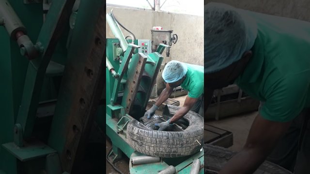 Here’s how this company recycles old tires to create rubber bricks [VIDEO]