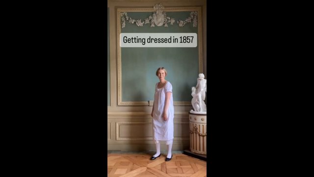 Getting dressed in 1857 [VIDEO]