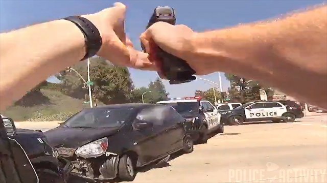 Video of Shootout Shows Suspect Firing Through Windshield at Pasadena Police