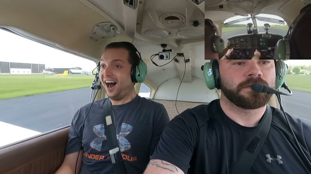 My friend does not know I’m a pilot, and I take the plane!