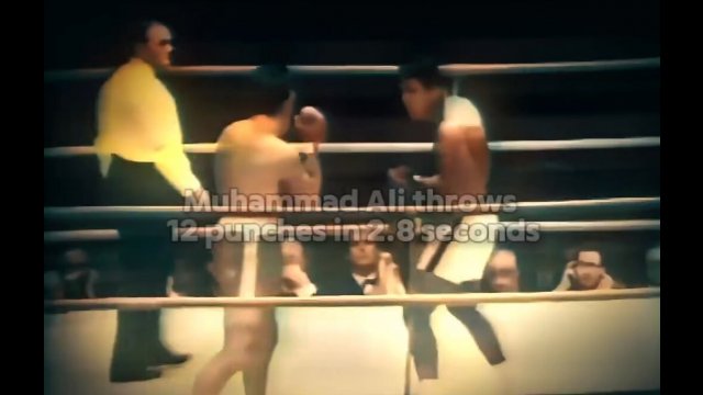 Muhammad Ali throws 12 punches in 2.8 seconds [VIDEO]