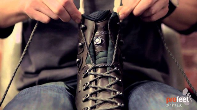 How to lace walking boots to prevent heel lift...