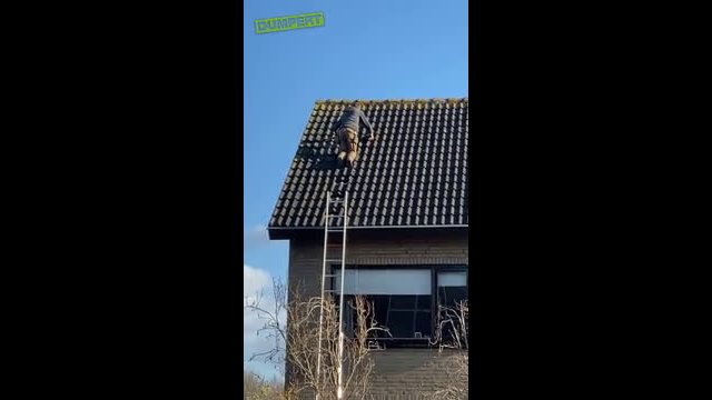 What is the danger of climbing on the roof?