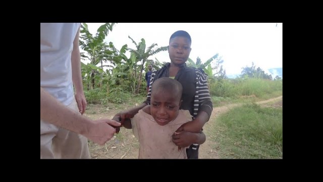 African kid sees white guy, thinks he's a ghost