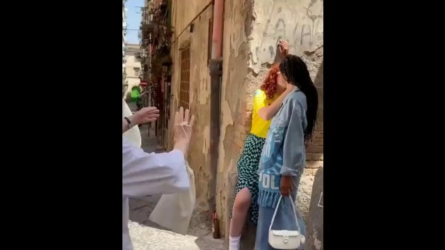 Nun pulls apart girls kissing during photo shoot in Italy [VIDEO]