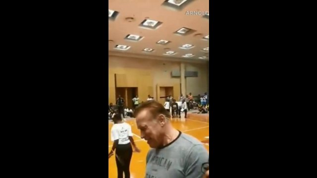 Dude drop kicks Arnold Schwarzenegger and quickly finds out [VIDEO]