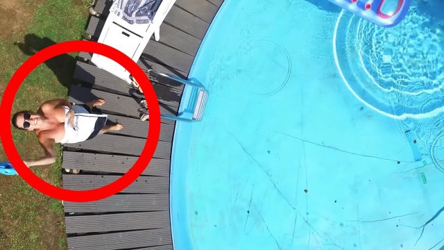 SPY Woman on Pool Goes Terribly Wrong! [VIDEO]