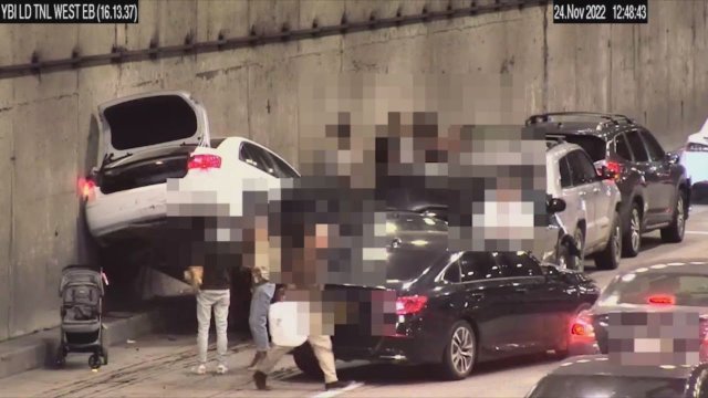 Surveillance video shows self-driving Tesla crash on Bay Bridge [VIDEO]