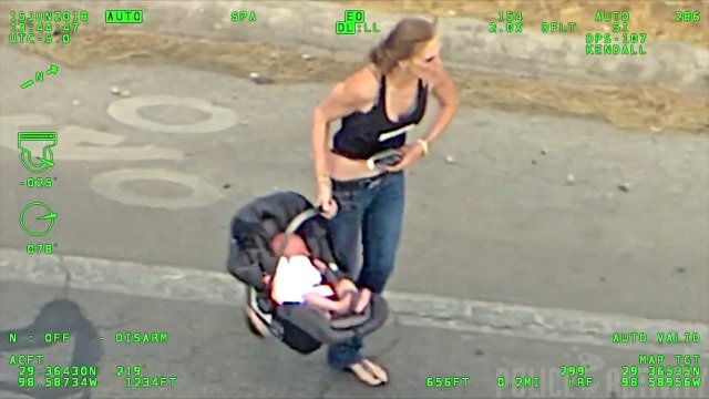 Woman With Baby Leads Police on Wild Car Chase Before Crashing [VIDEO]