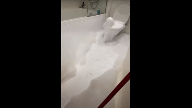 Unwanted bubbles in the bathroom