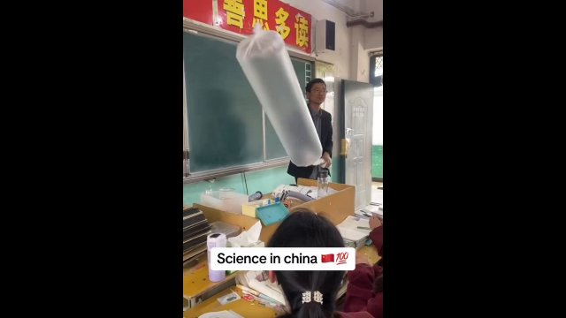 Physics class in China [VIDEO]