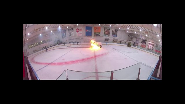 Ice resurfacer catches on fire in Rochester