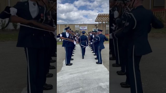 Air Force Honor Guard Drill Team Walk Thru [VIDEO]