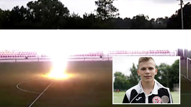 Teen struck by lightning in Russia while playing football