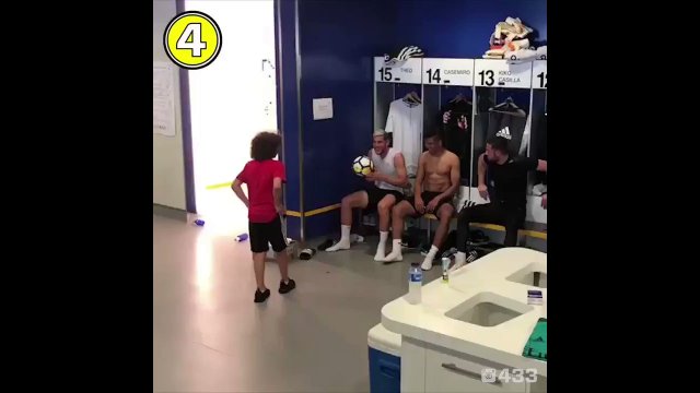 Marcelo’s son doing the bin challenge with Real Madrid players [VIDEO]