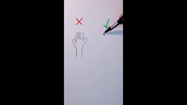 How to draw a hand correctly