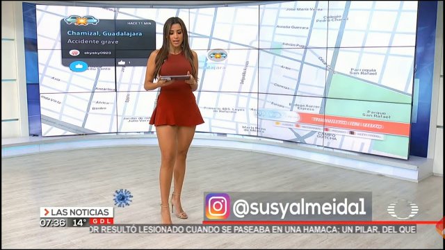 Susy Almeida - weather presenter from Mexico