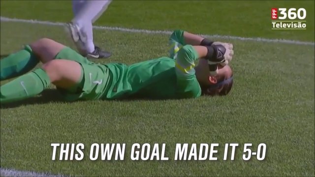 Worst own goal ever Spain vs Portugal U17 [VIDEO]