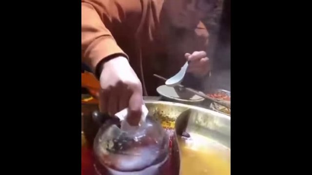 Another method for removing fat (oil) from the dish.