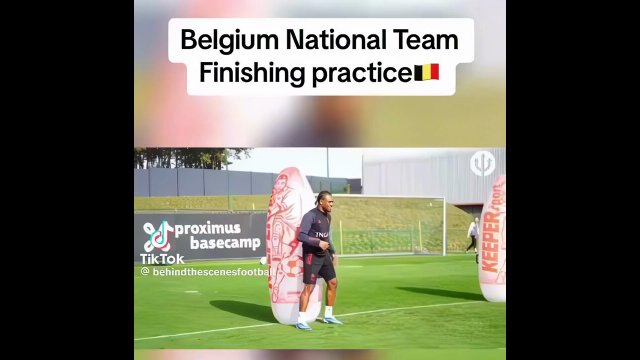 Belgium national team finishing practice [VIDEO]