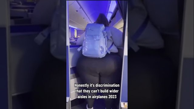 PLUS SIZE Model Feels Discriminated By Airplane Aisles [VIDEO]