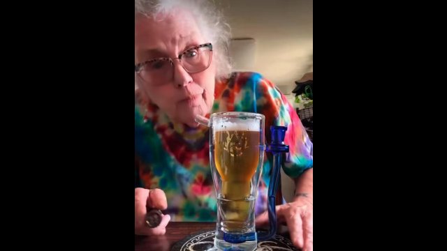 Granny is so gangster! [VIDEO]