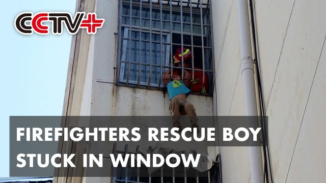 Firefighters Rescue Boy Stuck in Fifth Floor Window
