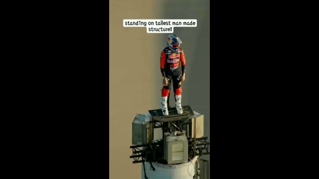 Sam Sunderland standing on top of  the Burj Khalifa, Dubai [VIDEO]