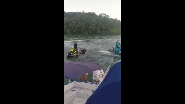 Ending the party with a jet ski