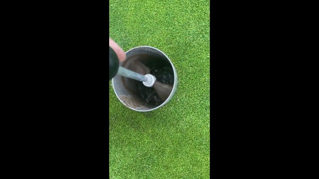 Pumping water out of golf holes