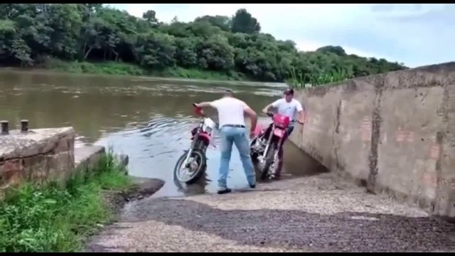 Watch how they pull it out of the water!