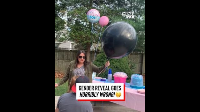 Gender Reveal Goes Horribly Wrong! [VIDEO]
