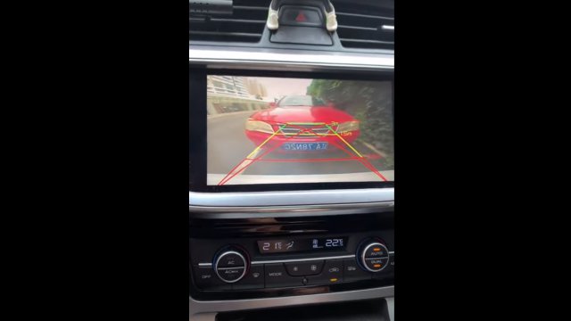 Parking with a Chinese reversing camera