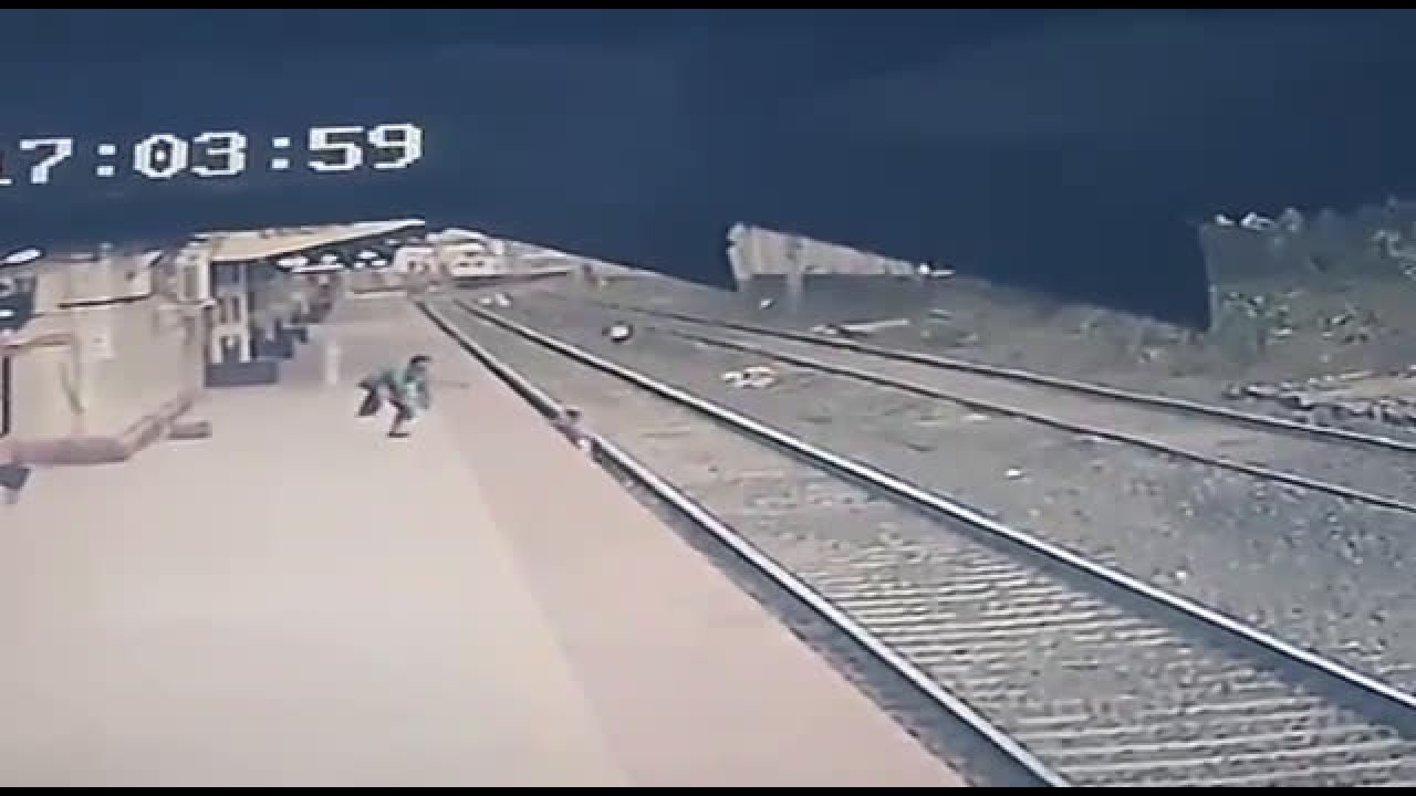 Child falls onto railway track, saved by alert Railway Pointsman ...