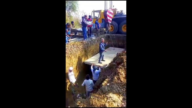 Accident involving Man on Concrete Slab at WorkSite [VIDEO]