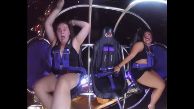 Girl Repeatedly Passes Out on Slingshot Ride [VIDEO]